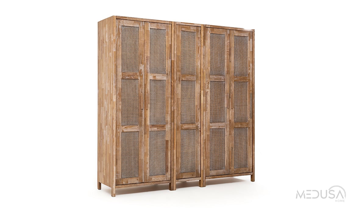 Medusa Home Mobilya - Marrakech Ahşap 5 Kapaklı Gardırop