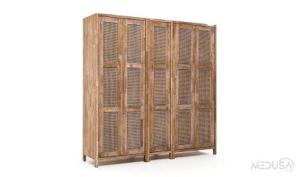 Medusa Home Mobilya - Marrakech Ahşap 5 Kapaklı Gardırop