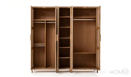 Medusa Home Mobilya - Marrakech Ahşap 5 Kapaklı Gardırop