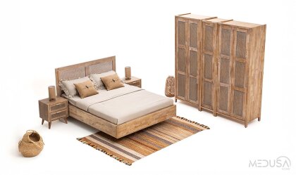 Medusa Home Mobilya - Marrakech Ahşap Yatak Odası