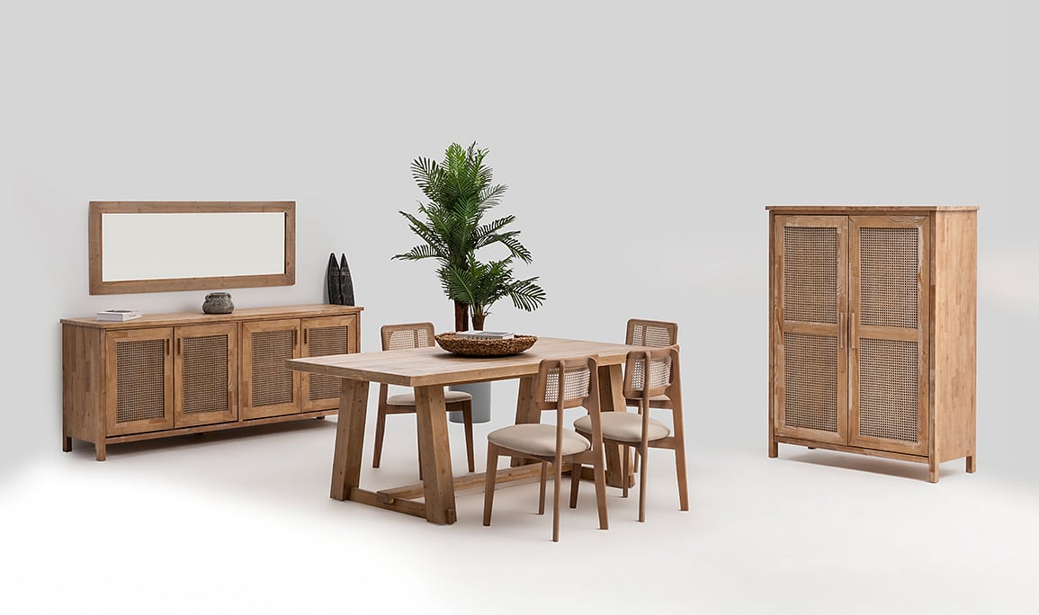 Medusa Home Mobilya - Marrakech Ahşap Yemek Odası
