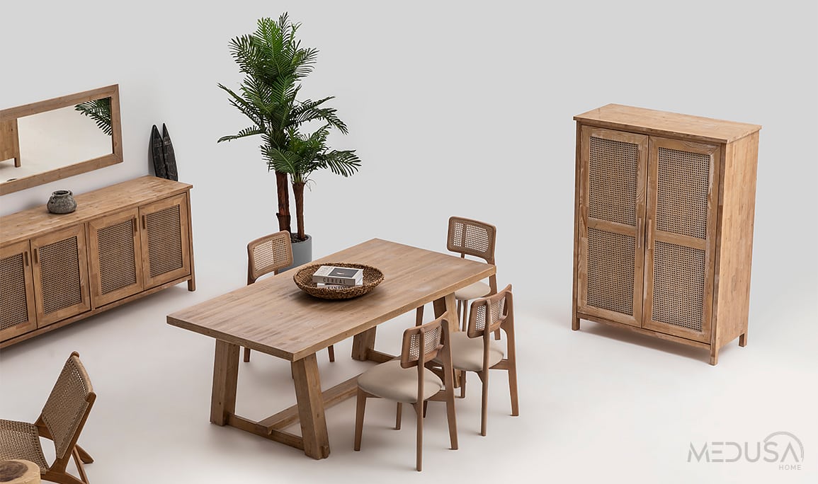 Medusa Home Mobilya - Marrakech Ahşap Yemek Odası