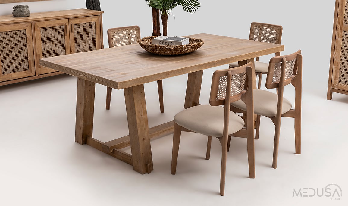 Medusa Home Mobilya - Marrakech Ahşap Yemek Odası
