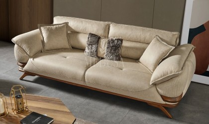 Medusa Home - Maserati Beyaz Üçlü Koltuk Medusa Home - Maserati Beyaz Üçlü Koltuk