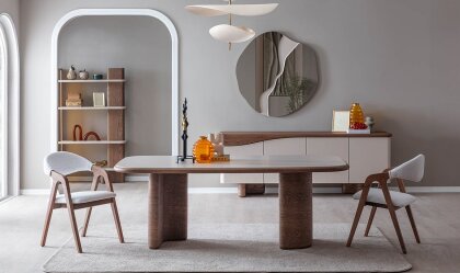 Medusa Home Mobilya - Matilda Ceviz Yemek Masası