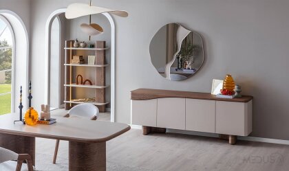 Medusa Home Mobilya - Matilda Ceviz Yemek Odası