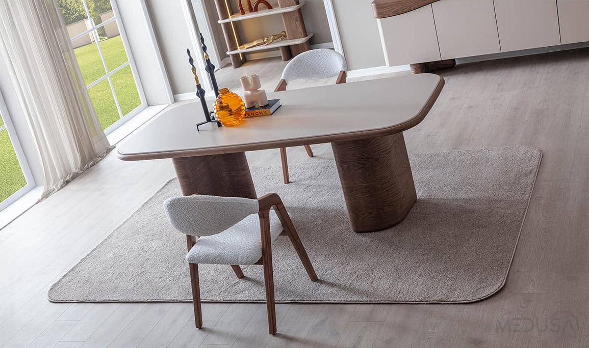 Medusa Home Mobilya - Matilda Ceviz Yemek Odası