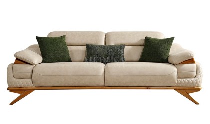 Medusa Home - Maverick Beyaz Üçlü Koltuk Medusa Home - Maverick Beyaz Üçlü Koltuk