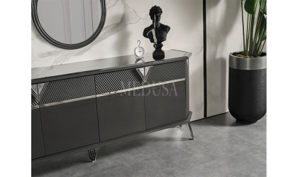 Medusa Home Mobilya - Max Antrasit-Silver Konsol