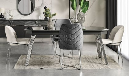 Medusa Home Mobilya - Max Antrasit-Silver Sandalye 02