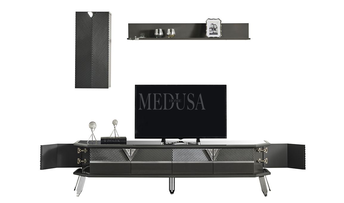 Medusa Home Mobilya - Max Antrasit-Silver Tv Ünitesi