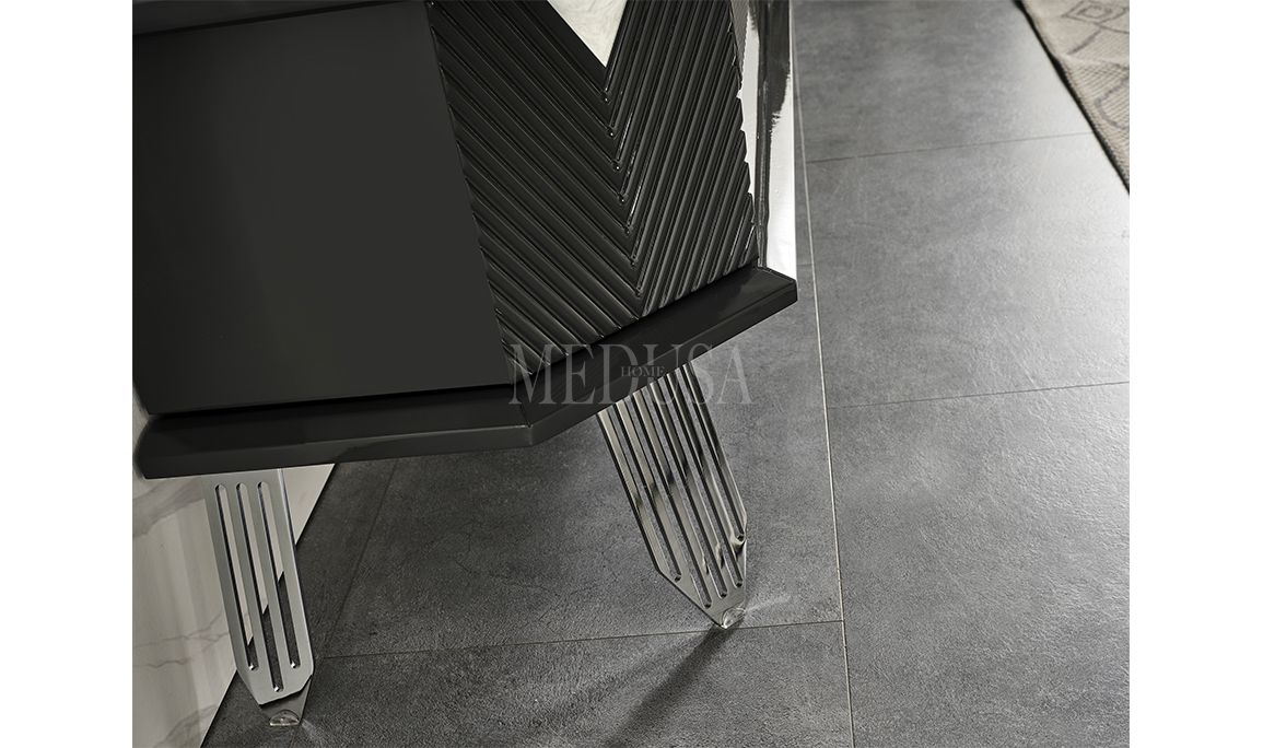 Medusa Home Mobilya - Max Antrasit-Silver Yemek Odası