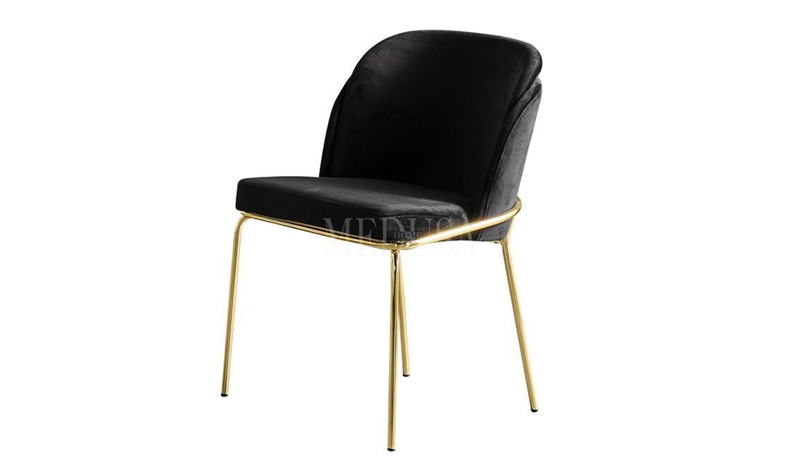 Medusa Home Mobilya - Max Beyaz-Gold Yemek Masası