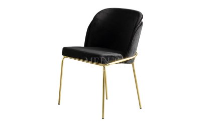 Medusa Home Mobilya - Max Beyaz-Gold Yemek Masası