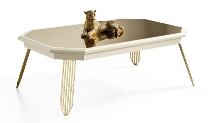 Medusa Home Mobilya - Max Beyaz-Gold Yemek Odası