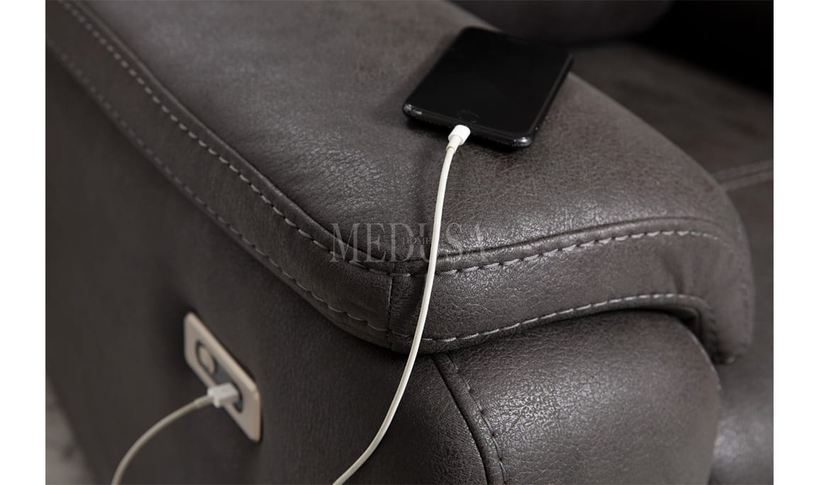 Medusa Home Mobilya - Maximo Motorlu Tv Koltuğu Antrasit