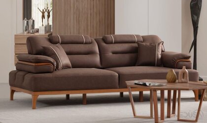 Medusa Home - Maybach Kahve Üçlü Koltuk Medusa Home - Maybach Kahve Üçlü Koltuk