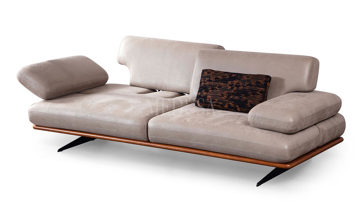 Medusa Home Mobilya - Mayon Metal Ayaklı Üçlü Koltuk
