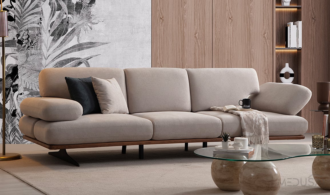 Medusa Home Mobilya - Mayon Natural Koltuk Takımı
