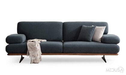 Medusa Home Mobilya - Mayon Natural Üçlü Koltuk