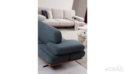Medusa Home Mobilya - Mayon Natural Üçlü Koltuk