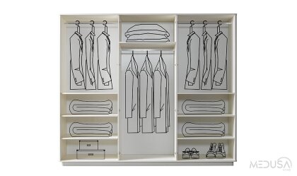 Medusa Home Mobilya - Melissa 6 Kapılı Gardırop