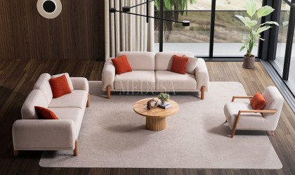 Medusa Home Mobilya - Mellow 3+3+1 Koltuk Takımı
