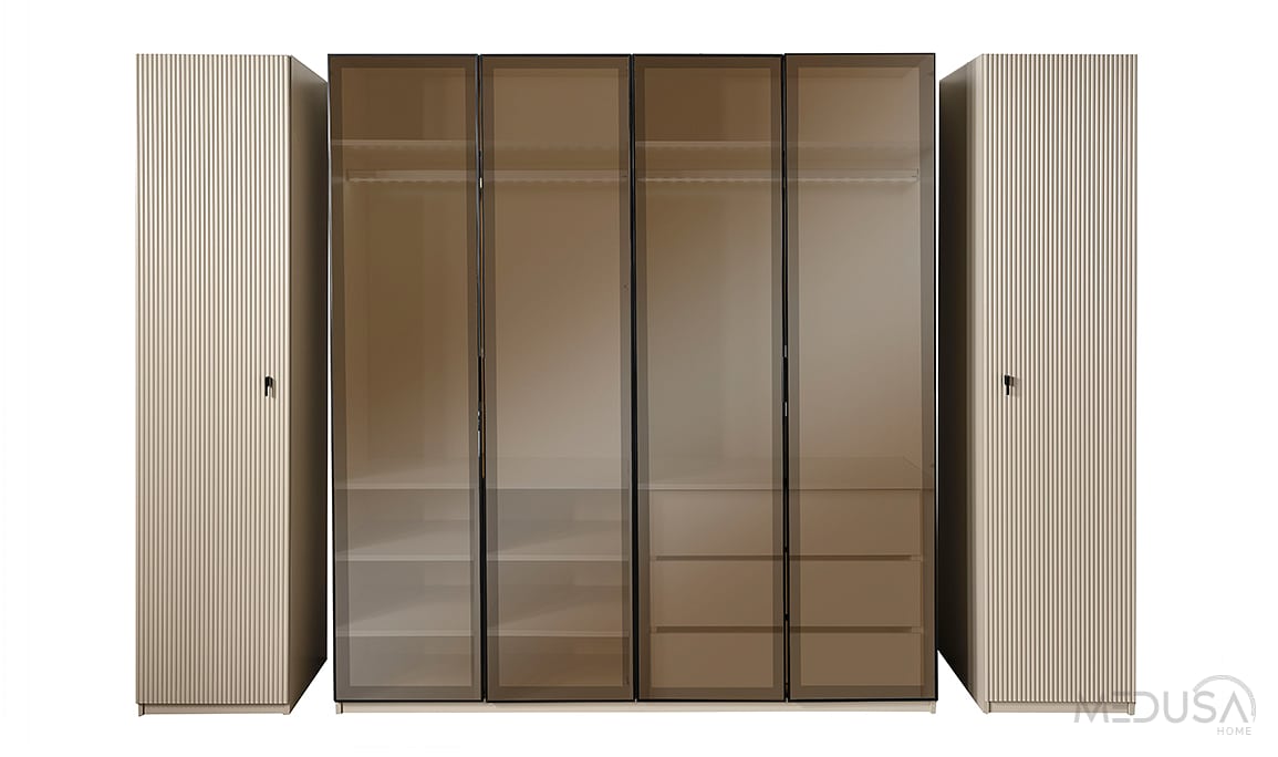 Medusa Home Mobilya - Melodi 6 Kapılı Gardırop
