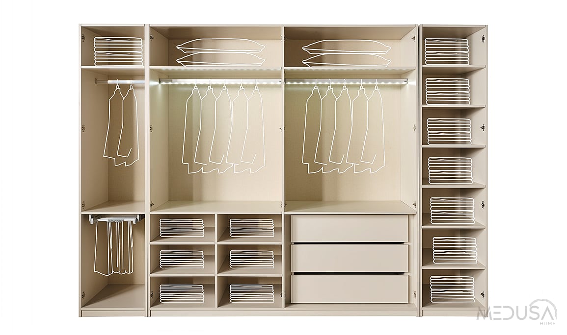 Medusa Home Mobilya - Melodi 6 Kapılı Gardırop