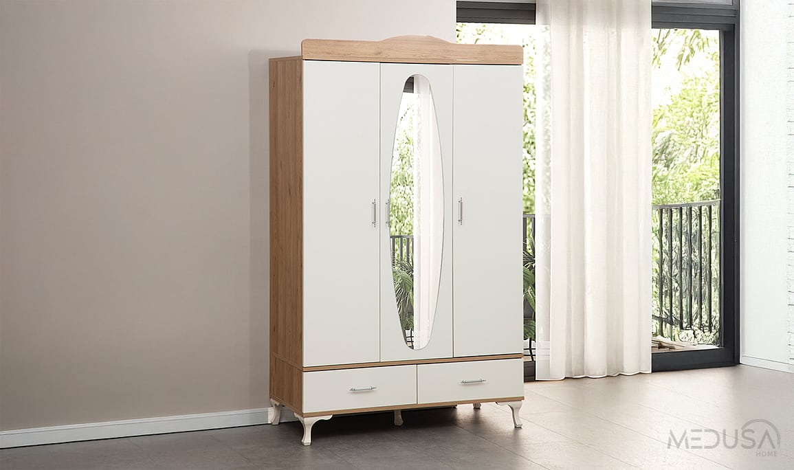 Medusa Home Mobilya - Mercan 3 Kapılı Gardırop