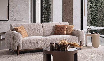 Medusa Home Mobilya - Mercer New Yataklı Üçlü Koltuk