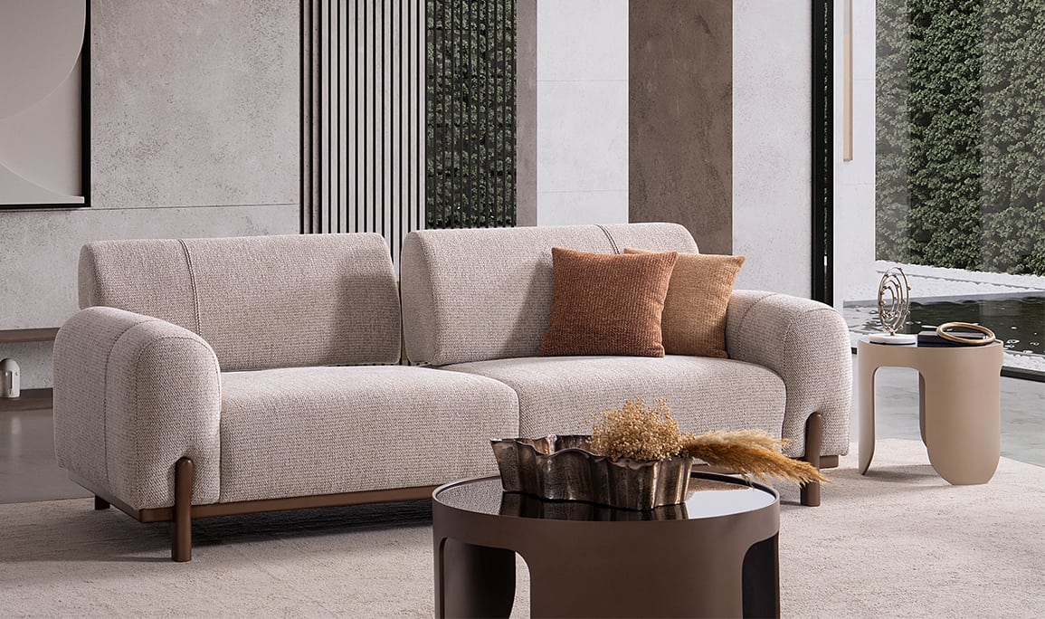 Medusa Home Mobilya - Mercer New Yataklı Üçlü Koltuk