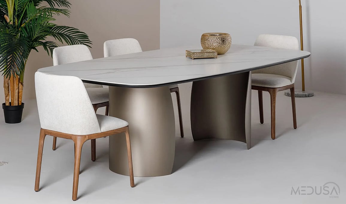 Medusa Home Mobilya - Mercury Seramik Yemek Masası