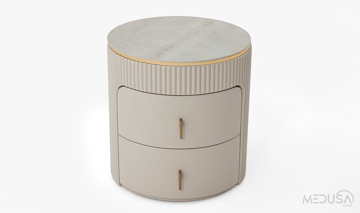 Medusa Home Mobilya - Merlin Gold Komodin