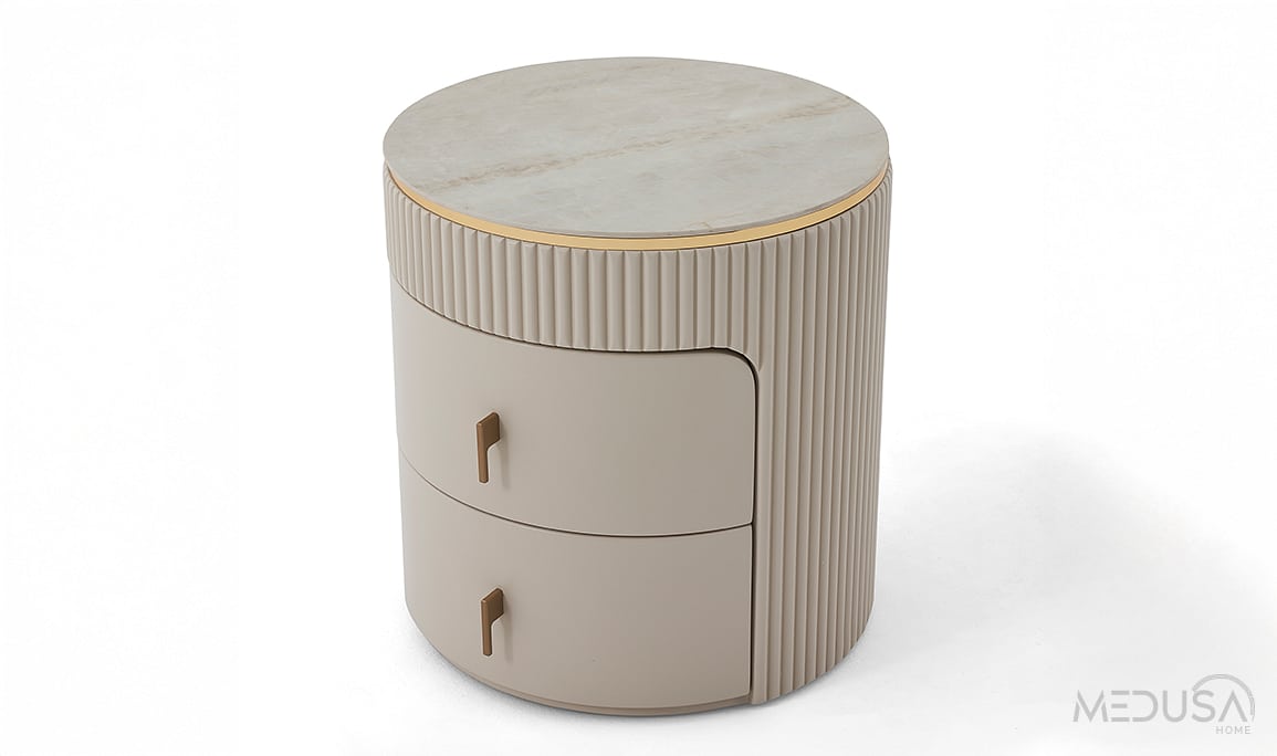 Medusa Home Mobilya - Merlin Gold Komodin