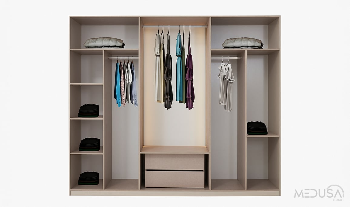 Medusa Home Mobilya - Merlin Silver Gardırop