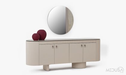 Medusa Home - Merlin Silver Konsol Medusa Home - Merlin Silver Konsol