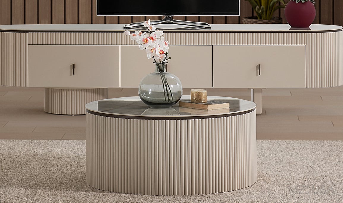 Medusa Home Mobilya - Merlin Silver Orta Sehpa