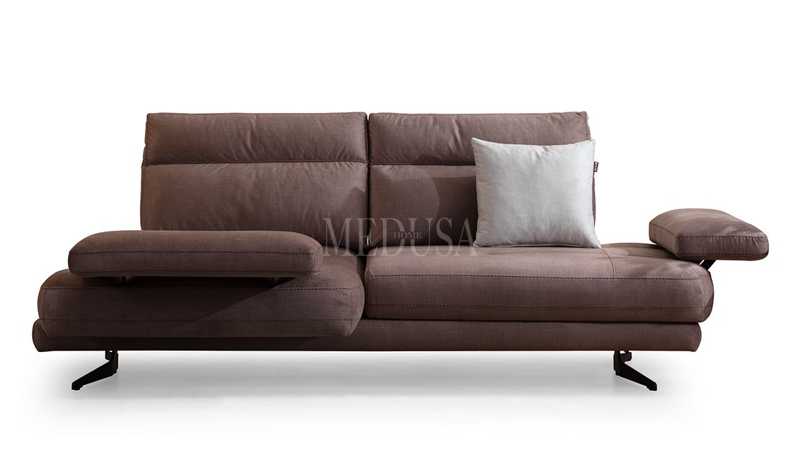 Medusa Home Mobilya - Milan Dinlenmeli Üçlü Koltuk Kahve