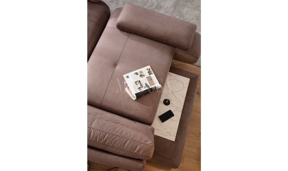 Medusa Home Mobilya - Milan Dinlenmeli Üçlü Koltuk Kahve