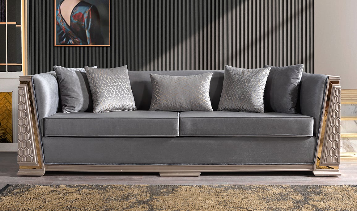Medusa Home Mobilya - Milan Luxury Üçlü Koltuk