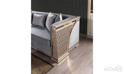 Medusa Home Mobilya - Milan Luxury Üçlü Koltuk