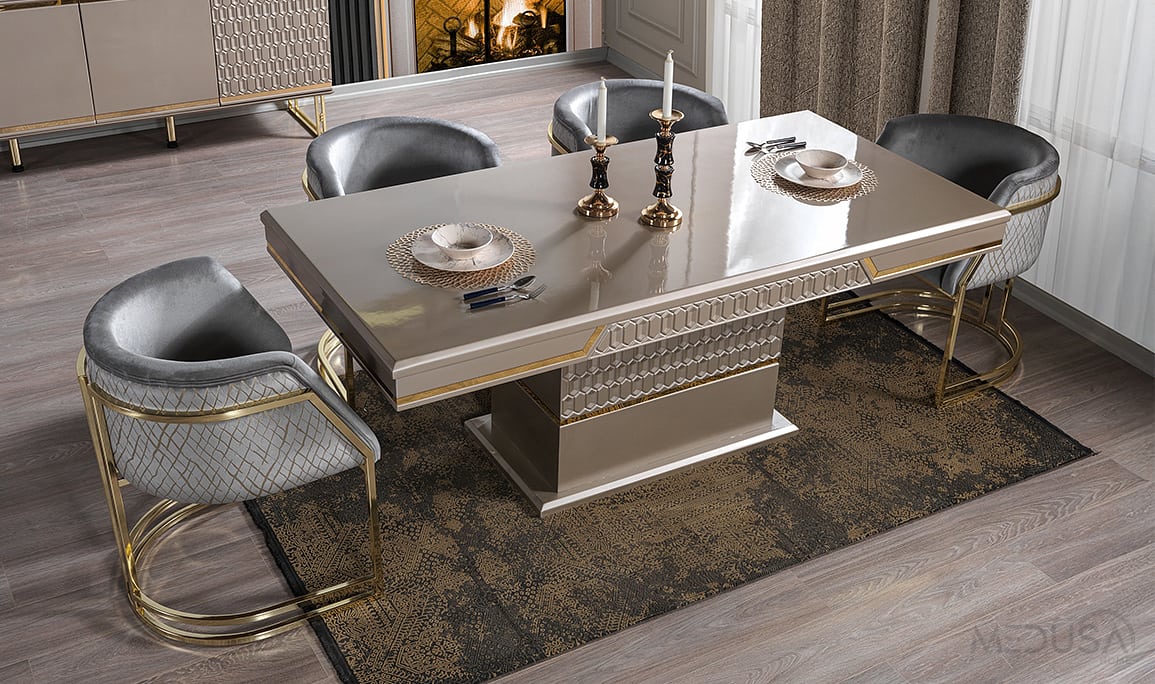 Medusa Home Mobilya - Milan Luxury Yemek Masası