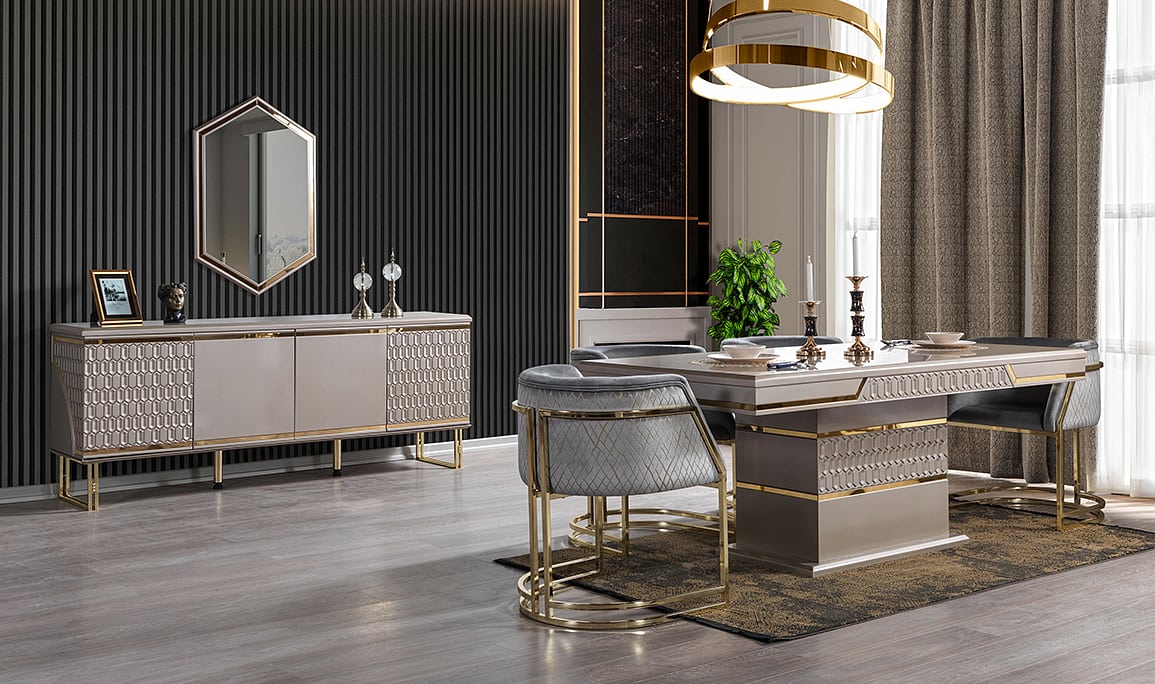 Medusa Home Mobilya - Milan Luxury Yemek Odası