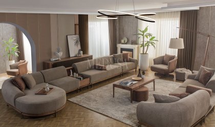 Medusa Home Mobilya - Milan Round Köşe Takımı
