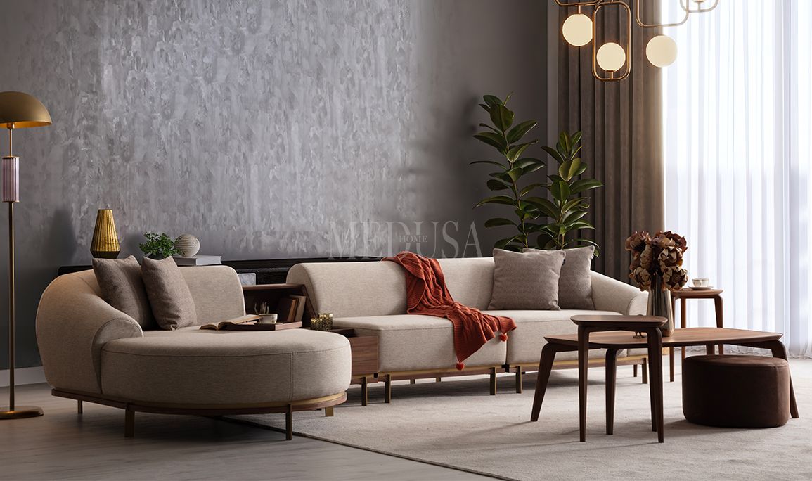Medusa Home Mobilya - Milan Round New Köşe Takımı