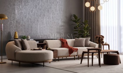 Medusa Home Mobilya - Milan Round New Köşe Takımı