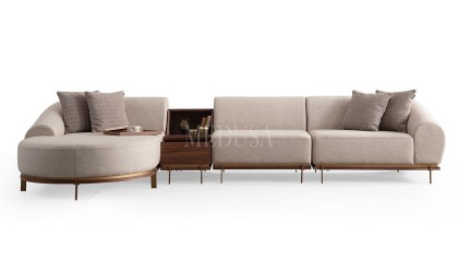 Medusa Home Mobilya - Milan Round New Köşe Takımı