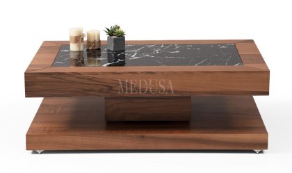 Medusa Home Mobilya - Milan Siyah Orta Sehpa