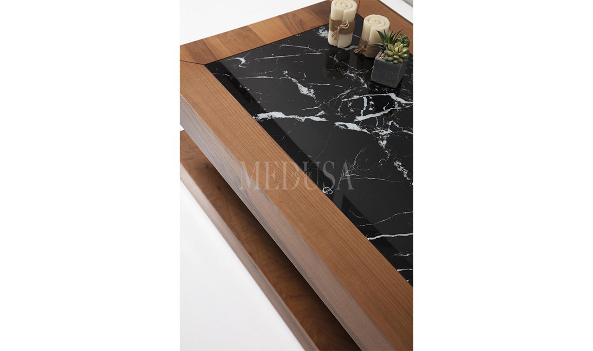 Medusa Home Mobilya - Milan Siyah Orta Sehpa